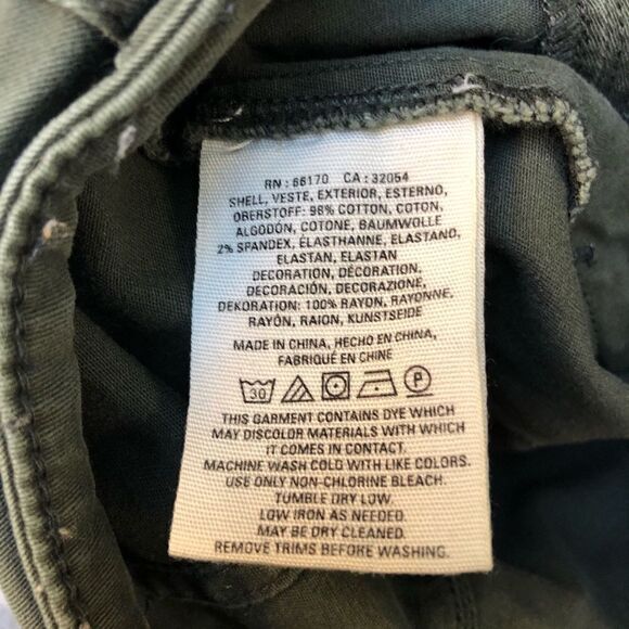 Anthropologie Green Utility Jeans - Women’s 24P - Picture 7 of 8